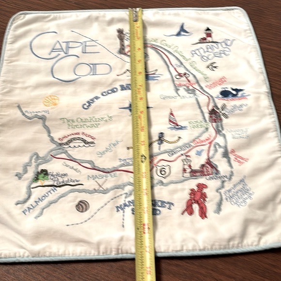 Cape Cod Embroidered Landmarks Pillow Cover only - Picture 10 of 10